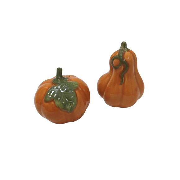 Pumpkin Guard Salt Pepper Shakers Fall Autumn Thanksgiving Granny Kitchy Cottage - Picture 5 of 10